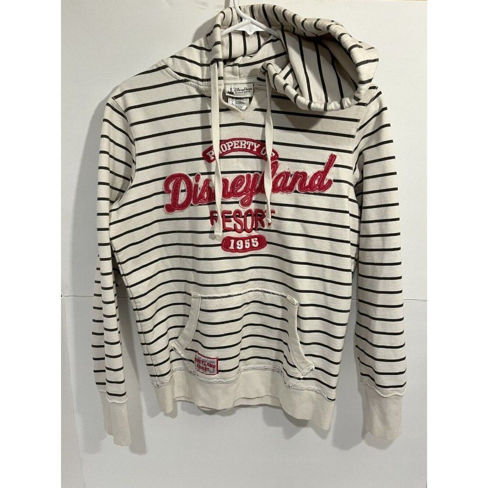 Property Of Disneyland Resort 1955 Striped Hoodie Size Medium